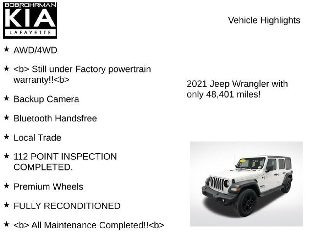 2021 Jeep Wrangler Unlimited Sport Altitude