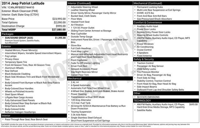 2014 Jeep Patriot Latitude