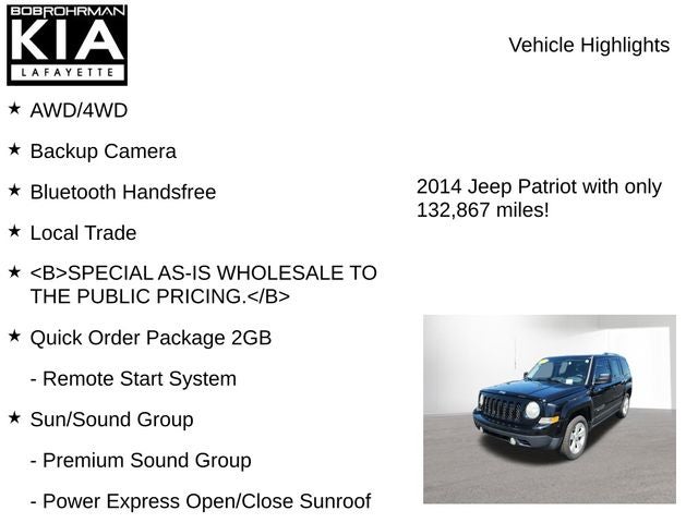 2014 Jeep Patriot Latitude