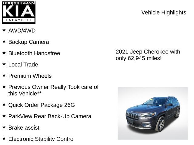 2021 Jeep Cherokee Limited