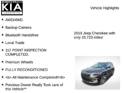 2019 Jeep Cherokee Overland