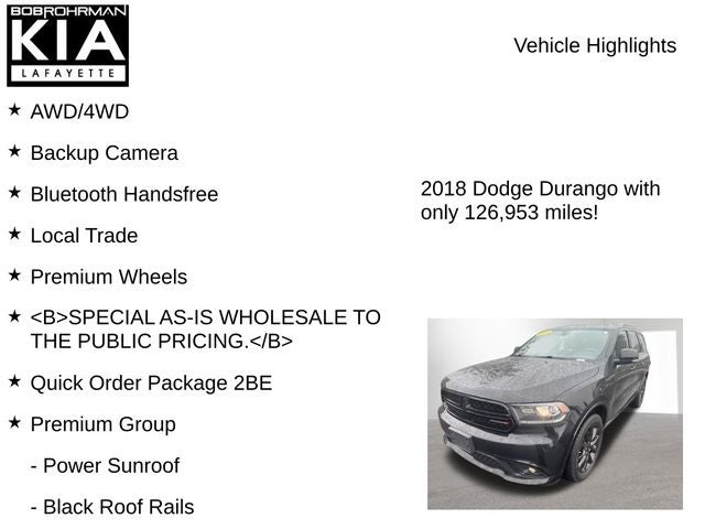 2018 Dodge Durango GT