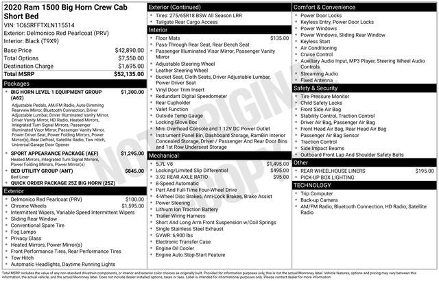 2020 RAM 1500 Big Horn/Lone Star