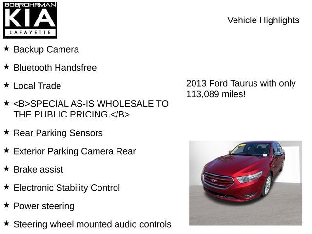2013 Ford Taurus Limited