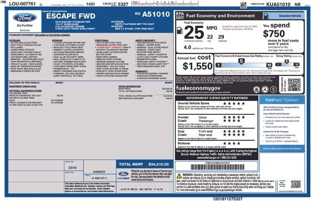 2019 Ford Escape Titanium