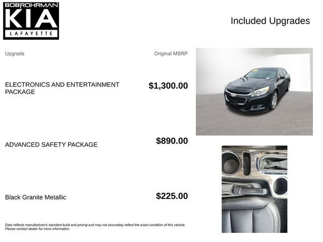 2015 Chevrolet Malibu LTZ 2LZ