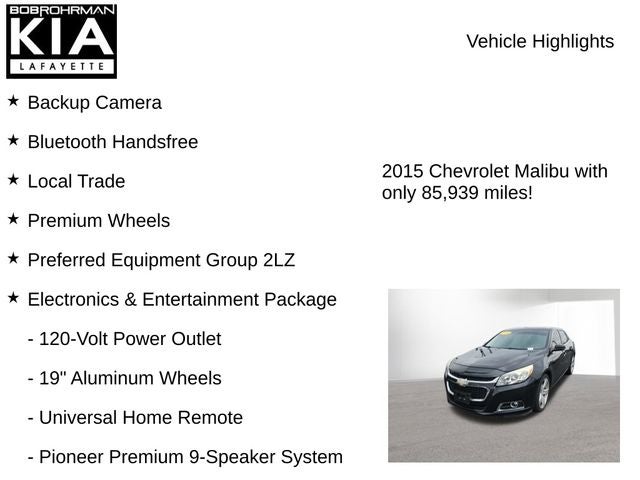 2015 Chevrolet Malibu LTZ 2LZ