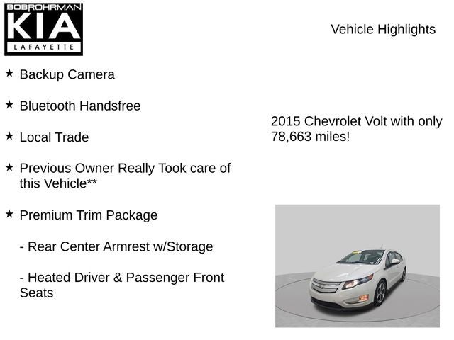 2015 Chevrolet Volt Base