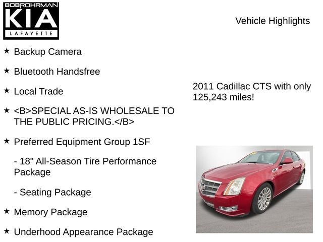 2011 Cadillac CTS 3.0L Performance