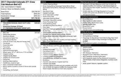 2017 Chevrolet Colorado Z71