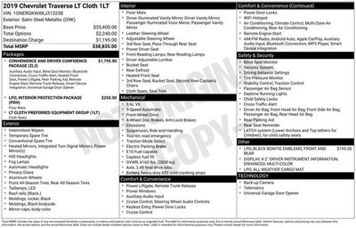 2019 Chevrolet Traverse LT Cloth w/1LT