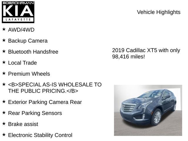 2019 Cadillac XT5 Base