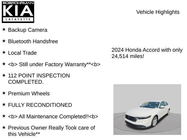 2024 Honda Accord LX