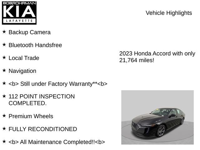 2023 Honda Accord EX