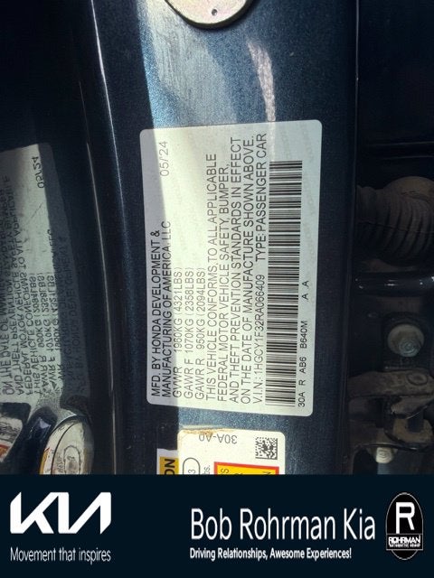2024 Honda Accord EX