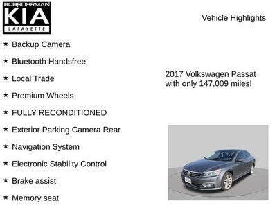 2017 Volkswagen Passat SEL Premium