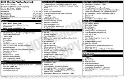 2018 Chrysler Pacifica Touring L