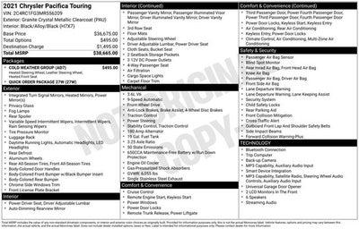 2021 Chrysler Pacifica Touring