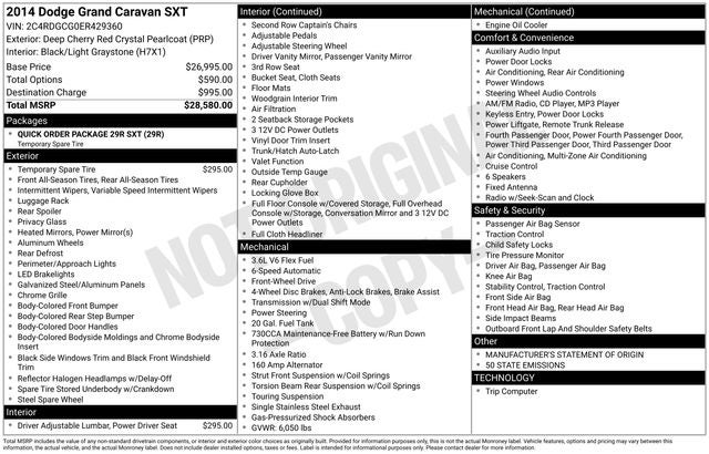 2014 Dodge Grand Caravan SXT