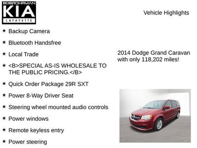 2014 Dodge Grand Caravan SXT