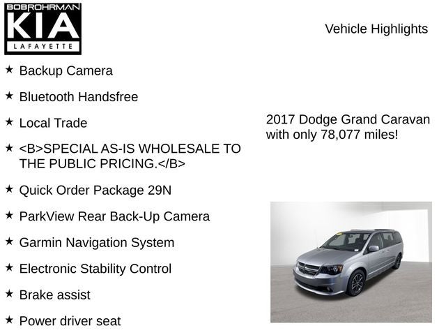 2017 Dodge Grand Caravan GT
