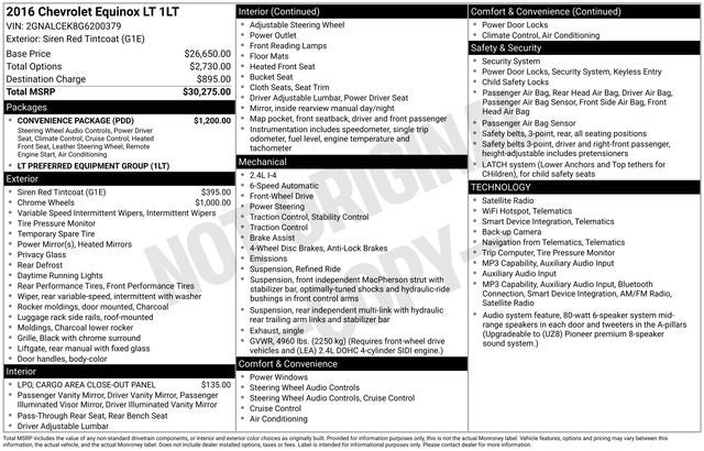 2016 Chevrolet Equinox LT