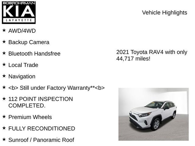 2021 Toyota RAV4 Hybrid LE