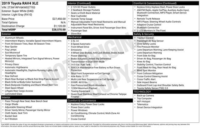 2019 Toyota RAV4 XLE