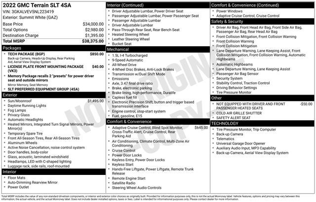 2022 GMC Terrain SLT