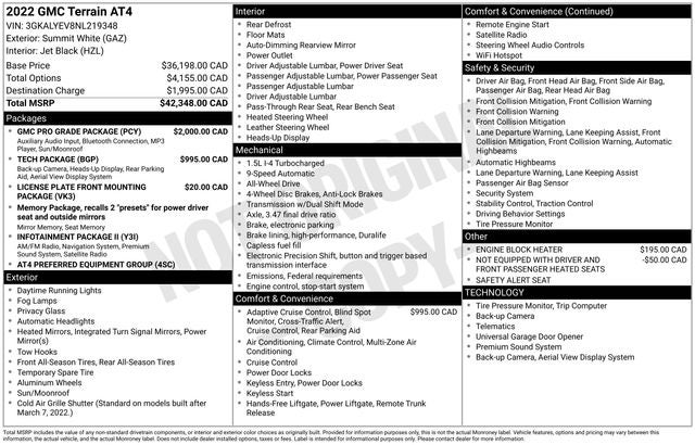 2022 GMC Terrain AT4