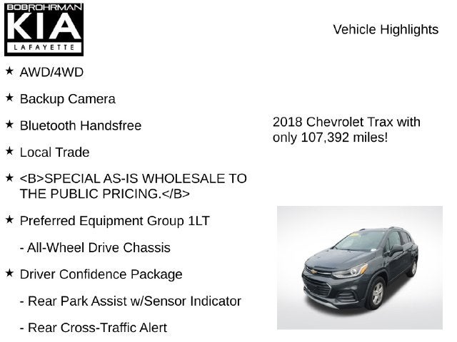 2018 Chevrolet Trax LT