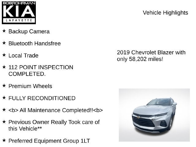 2019 Chevrolet Blazer Base 1LT