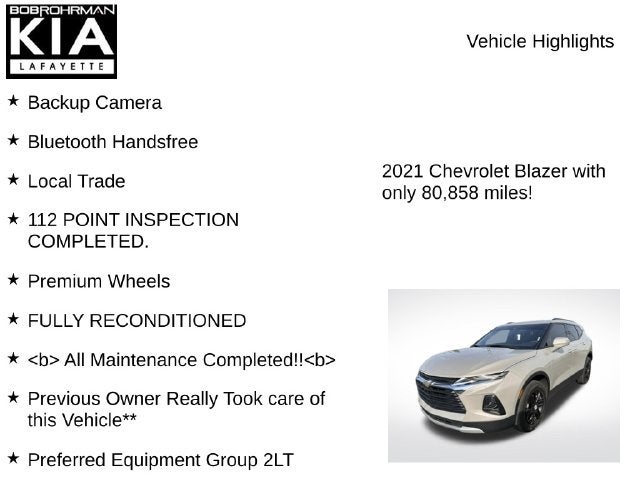 2021 Chevrolet Blazer LT