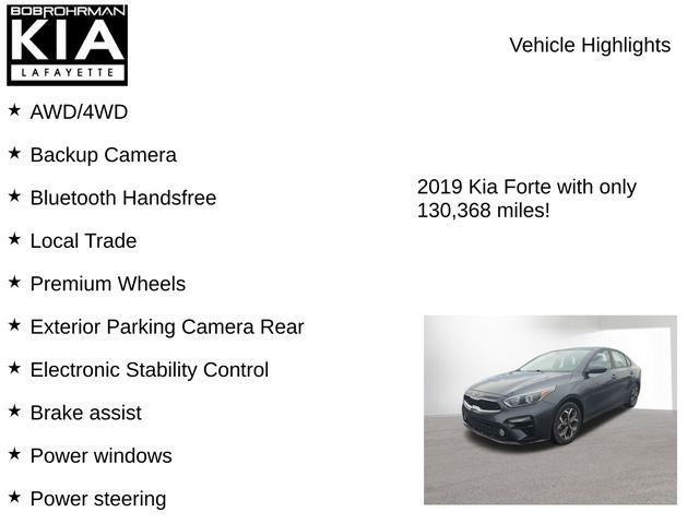 2019 Kia Forte LXS