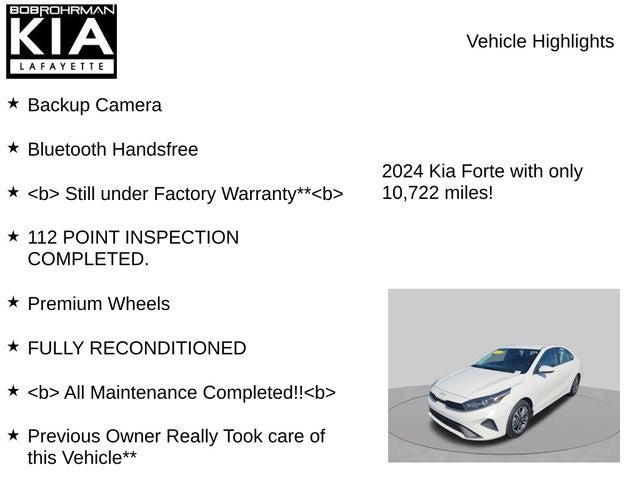 2024 Kia Forte LXS