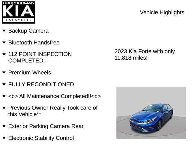 2023 Kia Forte LXS