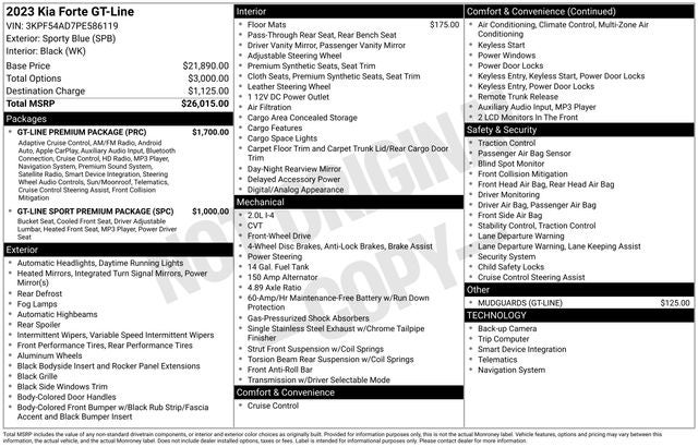 2023 Kia Forte GT-Line