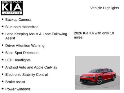 2026 Kia K4 LXS