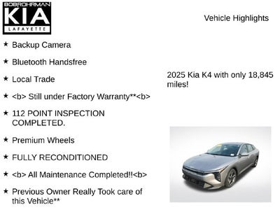 2025 Kia K4 LXS