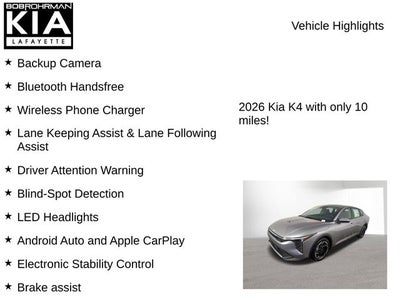 2026 Kia K4 EX