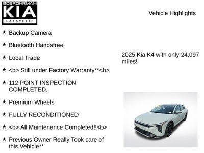 2025 Kia K4 EX