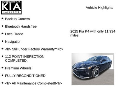2025 Kia K4 EX