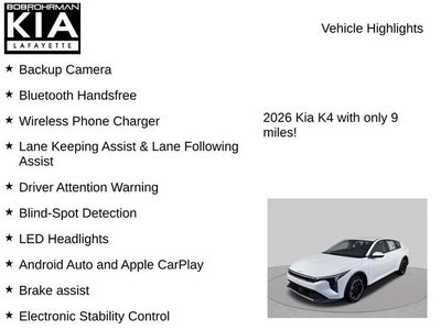 2026 Kia K4 EX