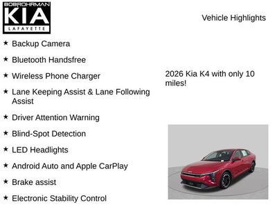 2026 Kia K4 EX