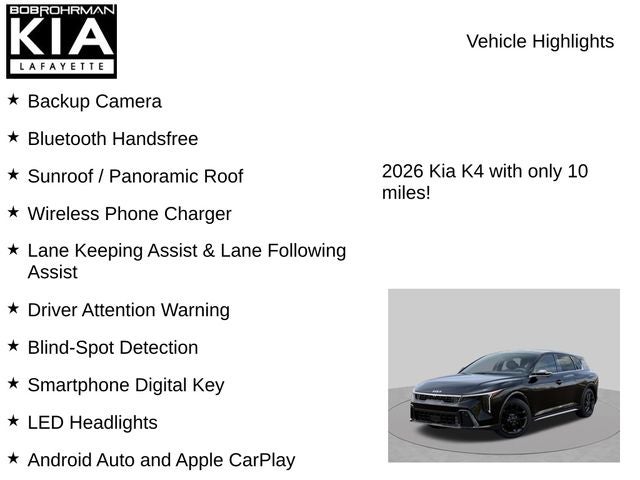 2026 Kia K4 Hatchback GT-Line Turbo