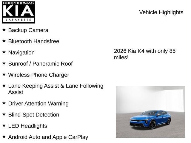 2026 Kia K4 GT-Line