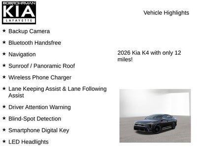 2026 Kia K4 GT-Line Turbo