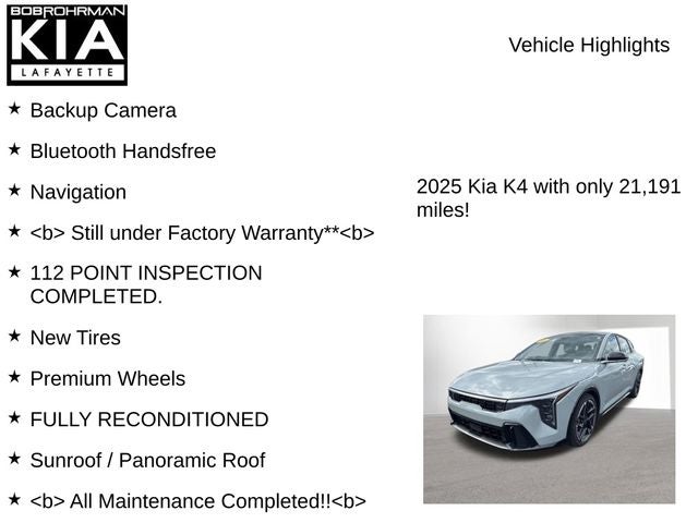 2025 Kia K4 GT-Line