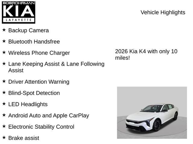 2026 Kia K4 GT-Line