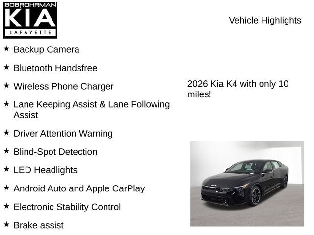 2026 Kia K4 GT-Line